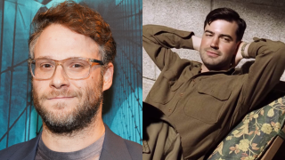 Seth Rogen joins the <i>Dead Eyes</i> podcast to perform a <i>Band Of Brothers</i> scene with Ron Livingston